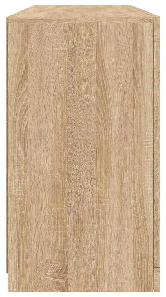 Aparador com luzes LED 142,5x37x67 cm carvalho sonoma