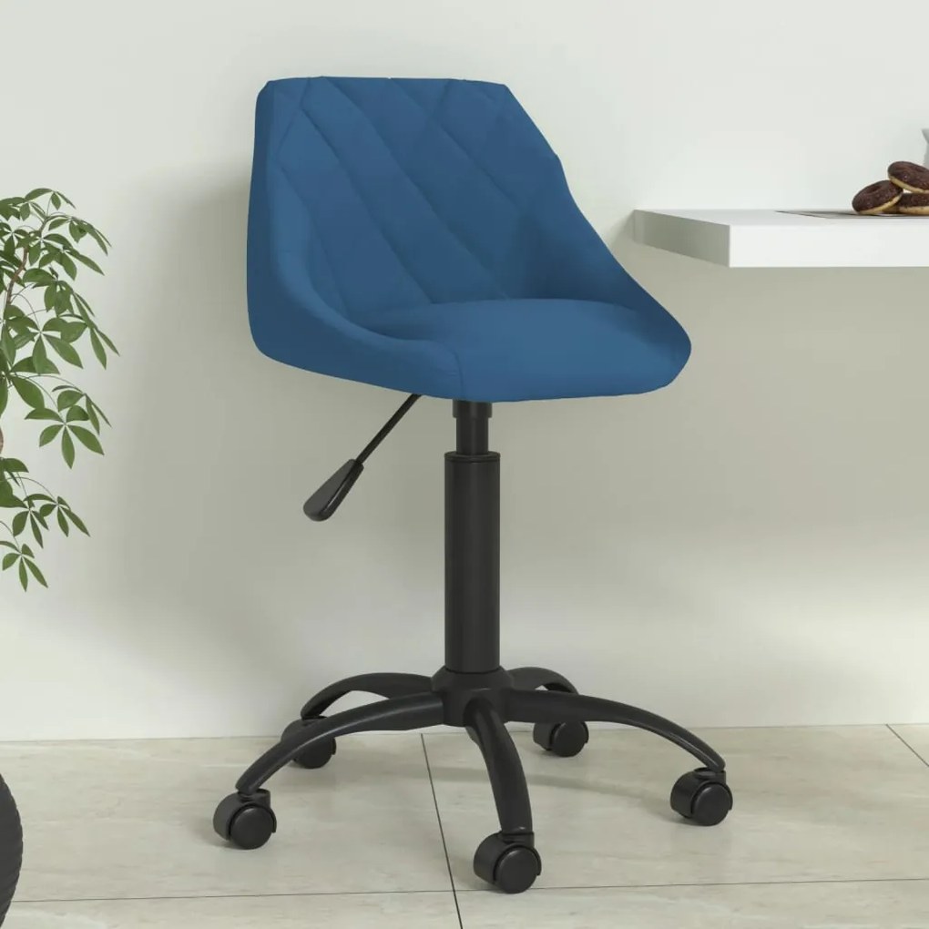 vidaXL Cadeira de jantar veludo azul