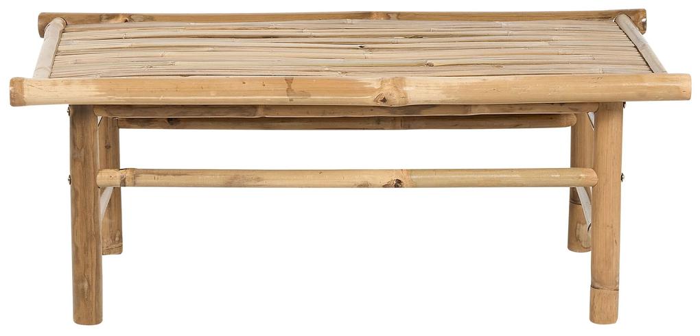 Mesa de centro em bambu claro 80 x 45 cm TODI Beliani