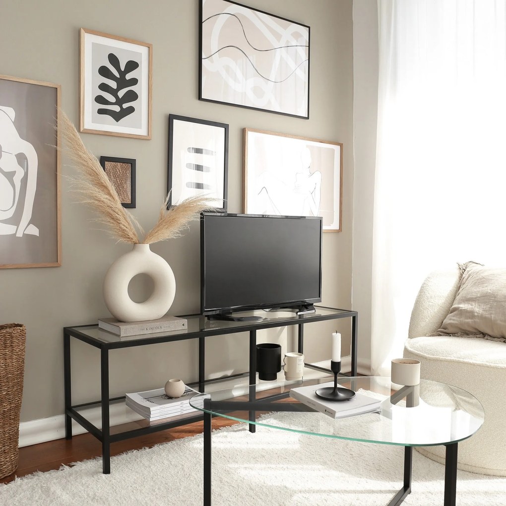 Móvel TV Basic – Preto Fosco – 130 cm x 45 cm x 40 cm