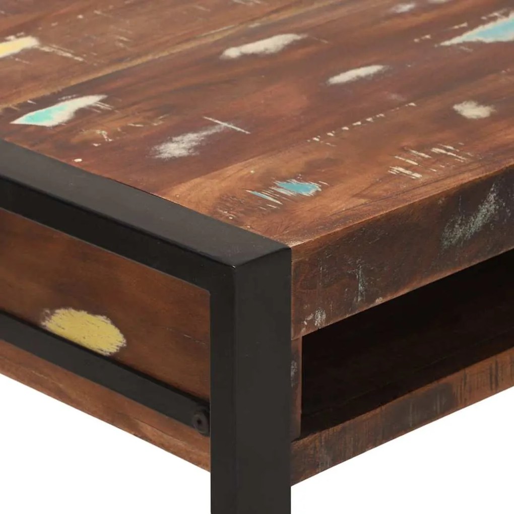 Mesa de Toucador com Espelho Multicolorida 100x50x75 cm de Madeira Rec