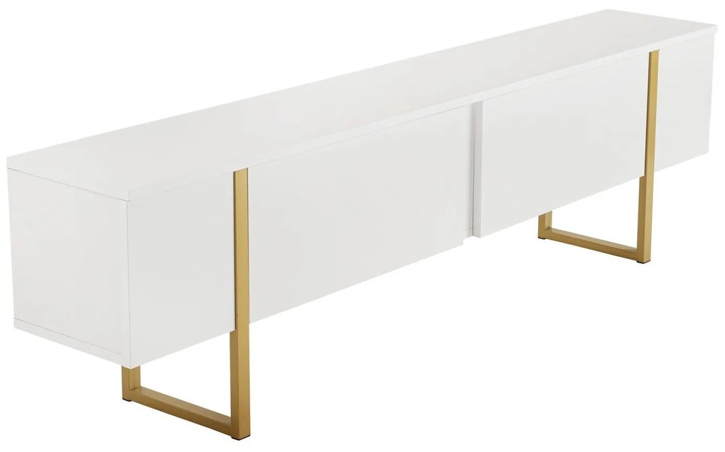 Móvel TV Serenity – Branco e Dourado – 180 cm x 50 cm x 29,5 cm