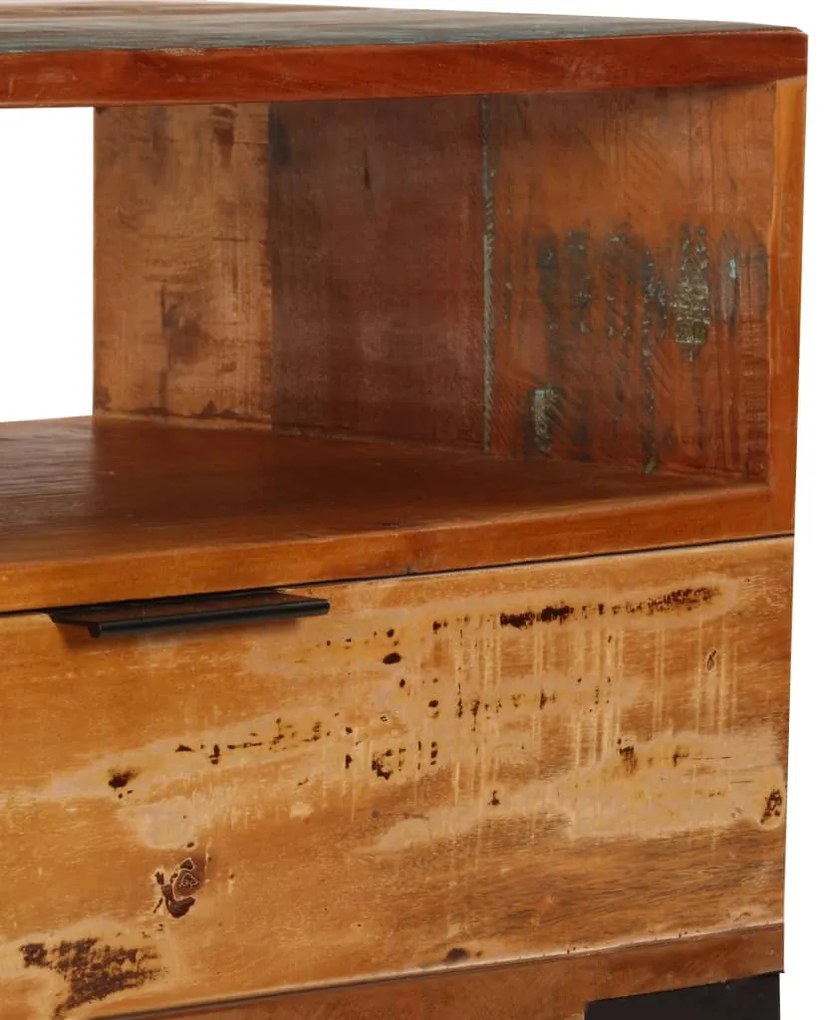 Móvel de TV 118x35x45 cm madeira recuperada maciça