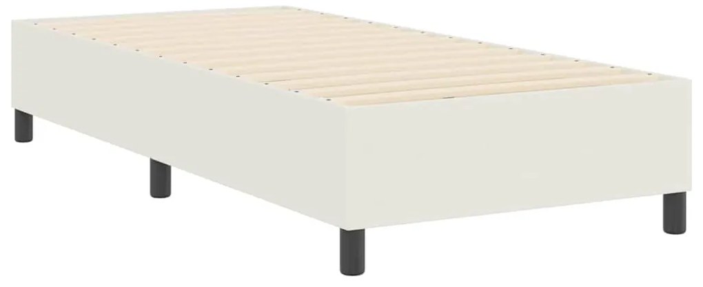 Cama Box VidaXL Creme 90x200 cm Tecido Acetinado