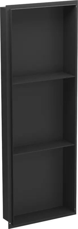 Mexen X-Wall-NR prateleira embutida sem flange com prateleira 90 x 30 cm, preta - 1971903010S