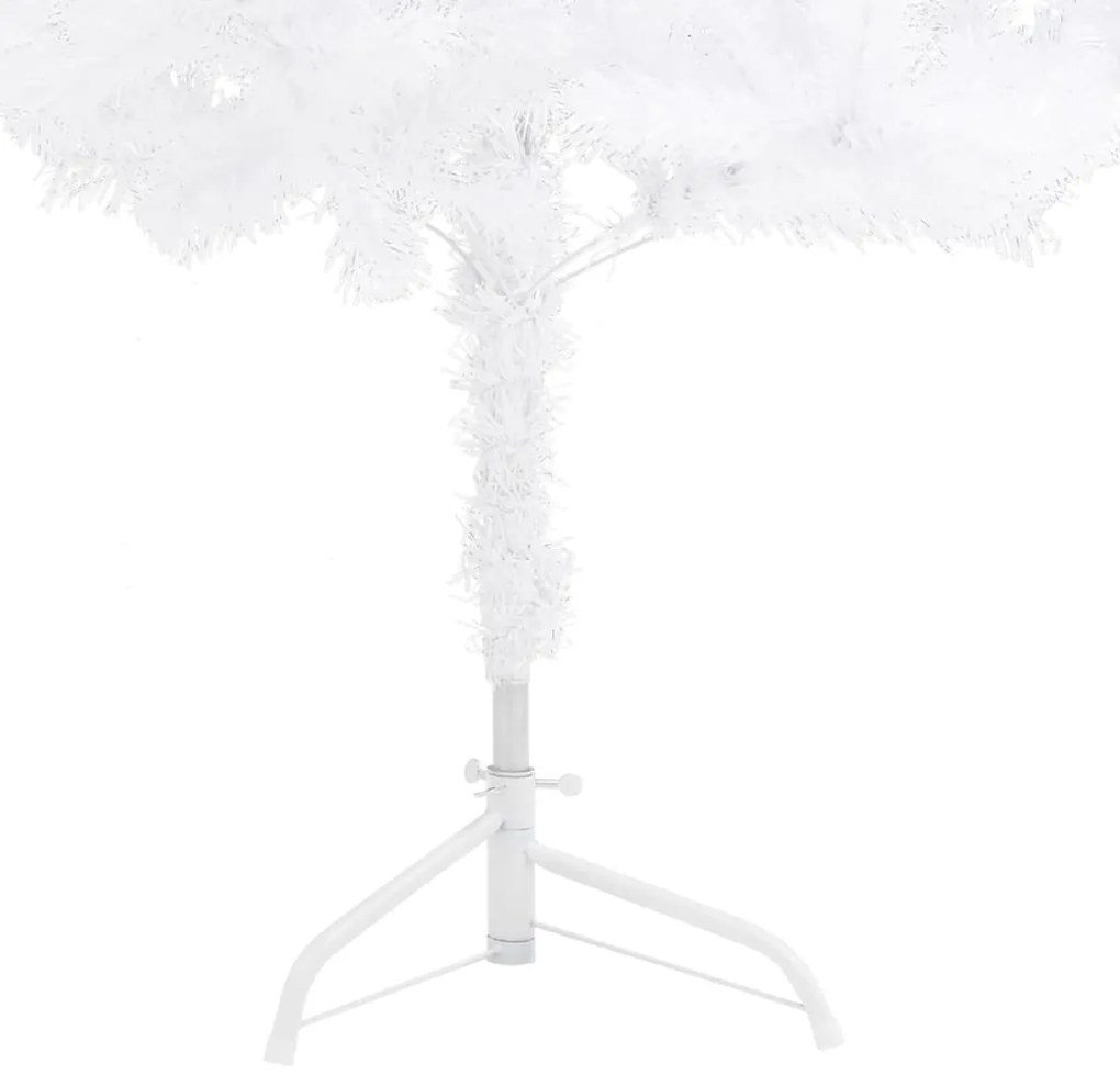 Árvore de Natal artificial de canto 210 cm PVC branco