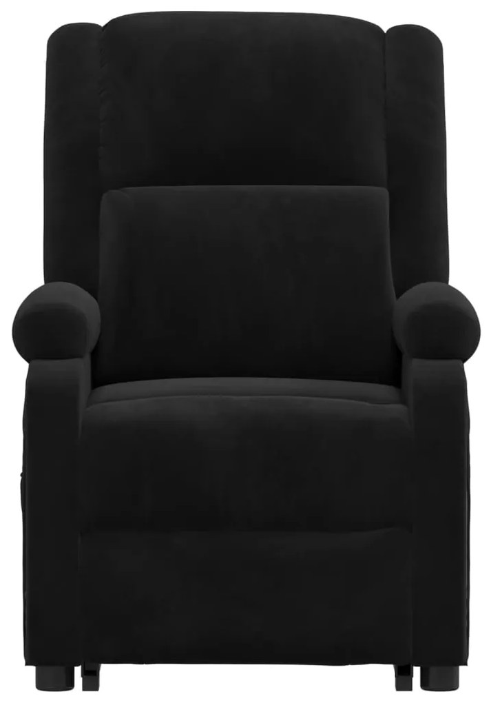 Poltrona de massagens elevatória veludo preto