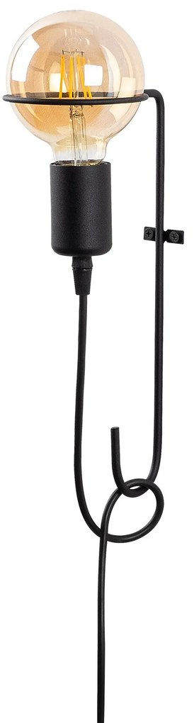 Candeeiro de Parede Pota – Preto – 9 cm x 30 cm