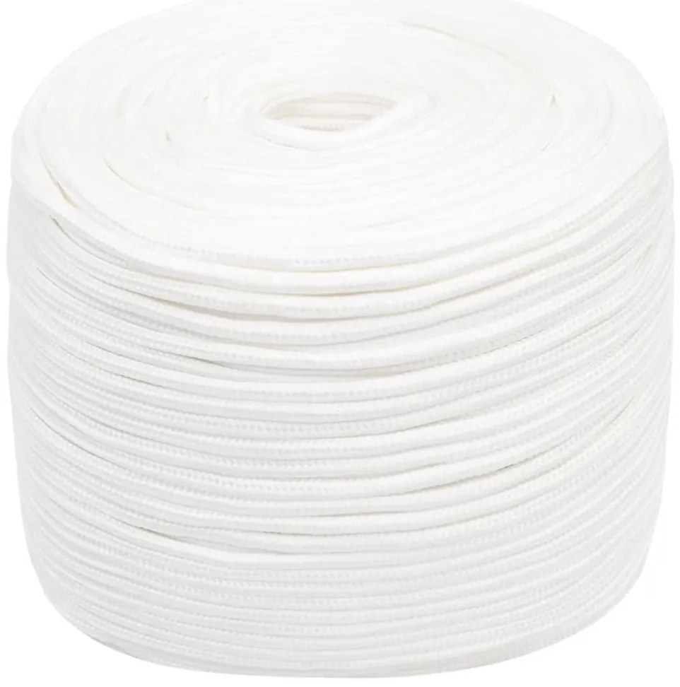 Corda de barco 8 mm 250 m polipropileno branco completo