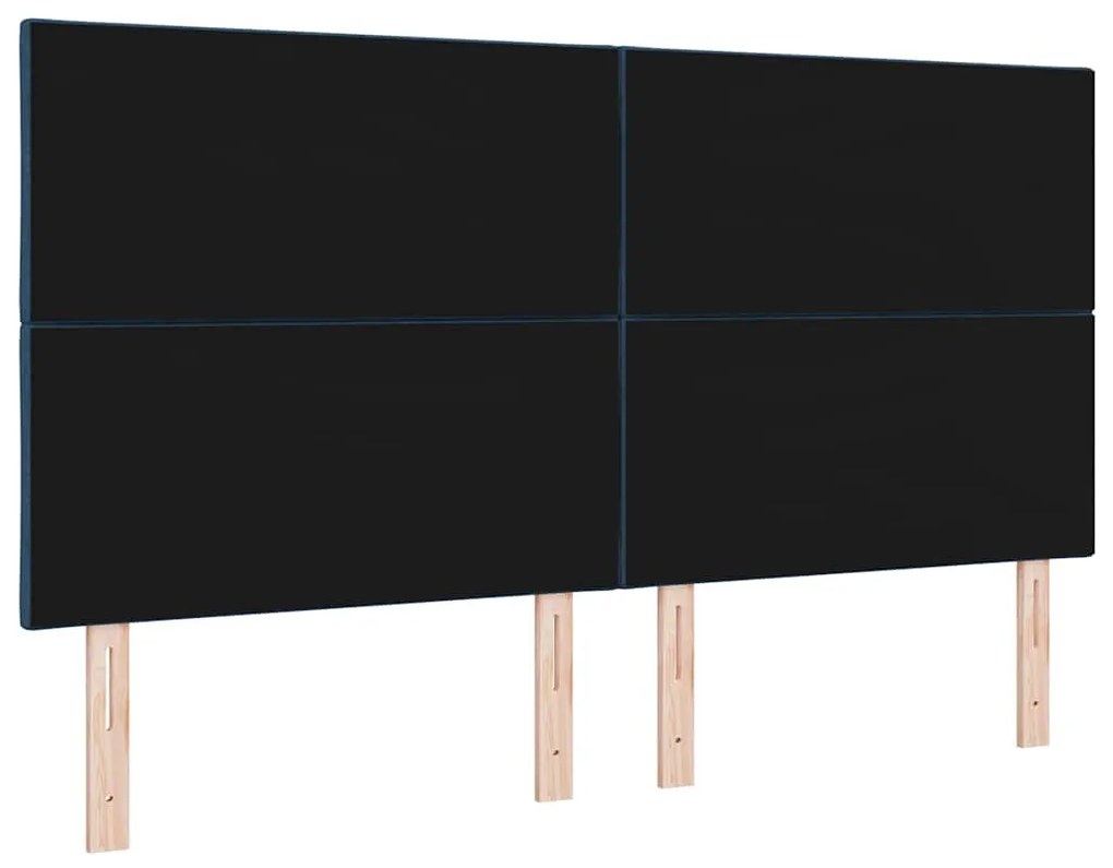 Cabeceira LED vidaXL Design Blocos de Diamante Azul 180 cm Tecido