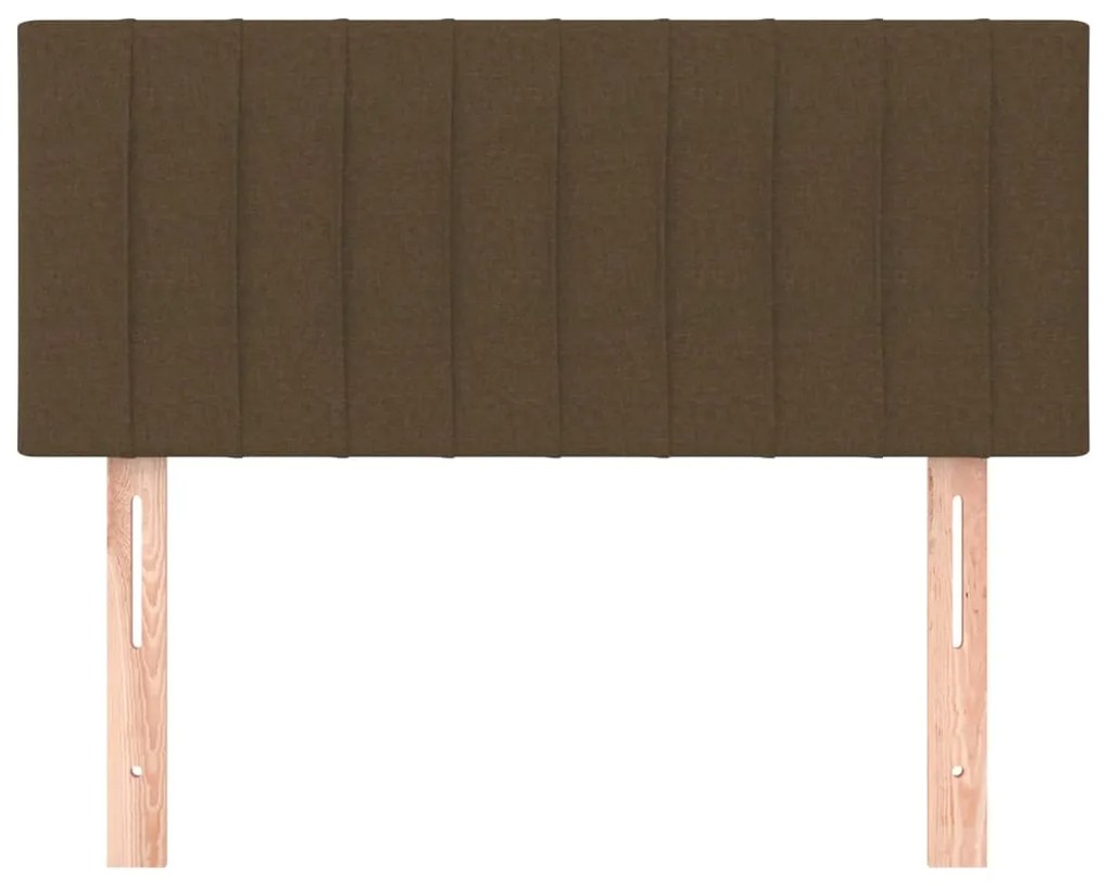 Cabeceira de cama tecido 90x5x78/88 cm castanho