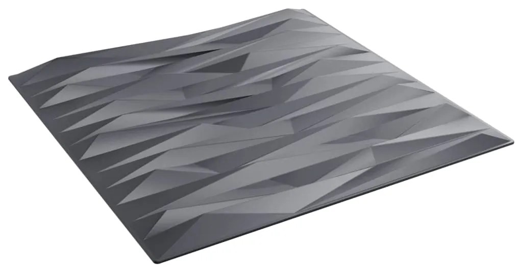 Painéis de parede 12 pcs 50x50 cm 3m² XPS pedra cinzento
