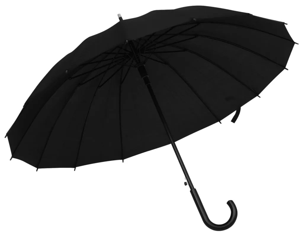 vidaXL Guarda-chuva automático 105 cm preto