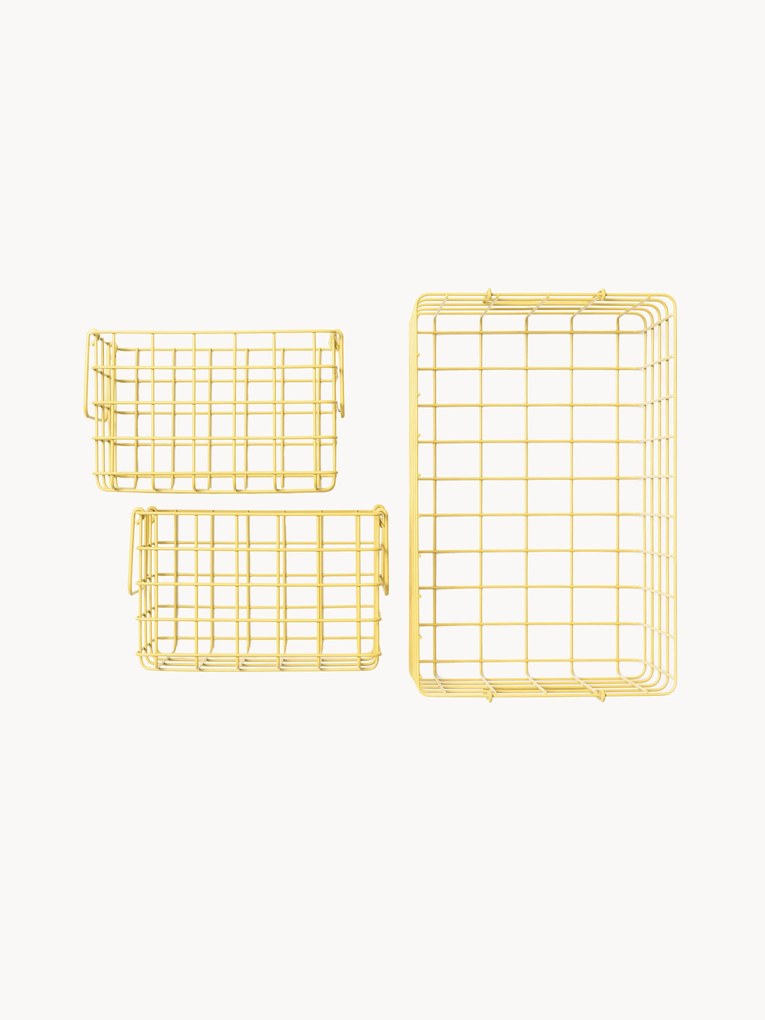 Cestos em metal The Baskets, conjunto de 3
