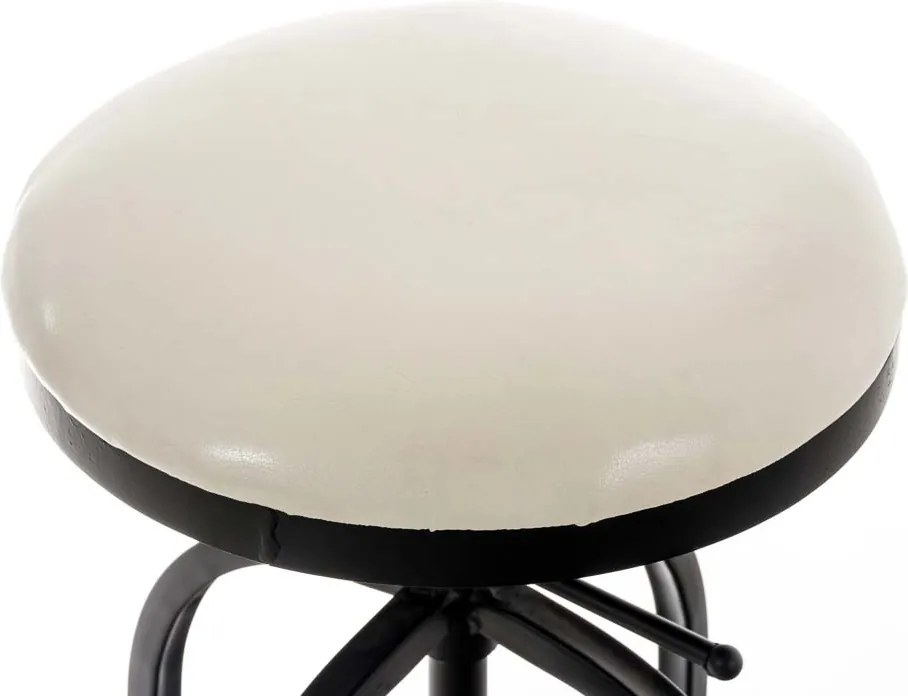 Banco de bar Radong 45 x 73-93 x 45 cm Preto