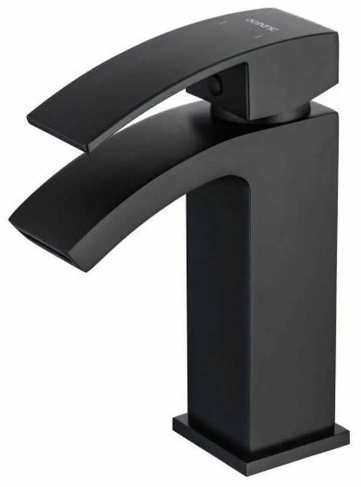 Torneira Monocomando Oceanic Mechanics Cascade Preto mate Latão Liga de Zinco 18 cm