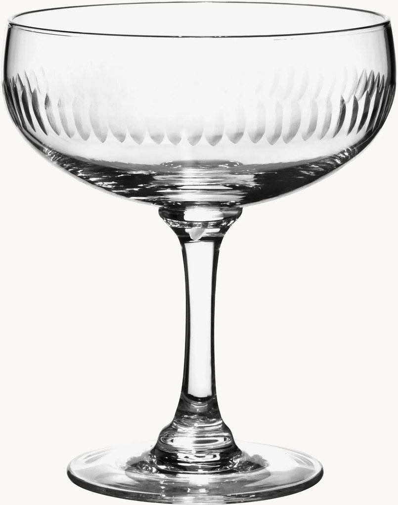 Copos de cocktail em cristal artesanal Spears, conjunto de 4
