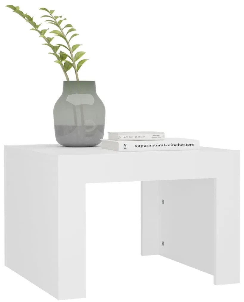 Mesa de centro 50x50x35 cm derivados madeira branco