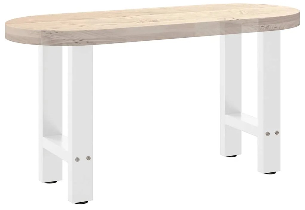 Pés para mesa de centro , brancos, 2 peças, 28x(42-43) cm, aço