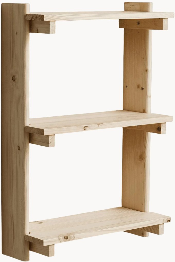 Estante de parede em madeira de pinho Beam