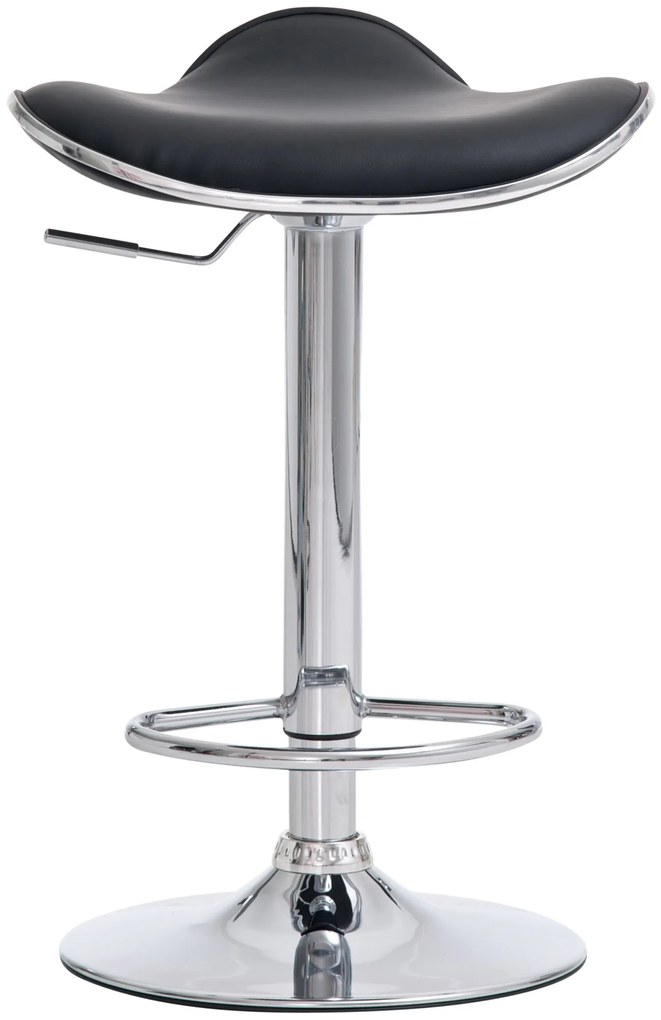 Conjunto de 2 bancos de bar Shanghai 45 x 71-91 x 45 cm Preto