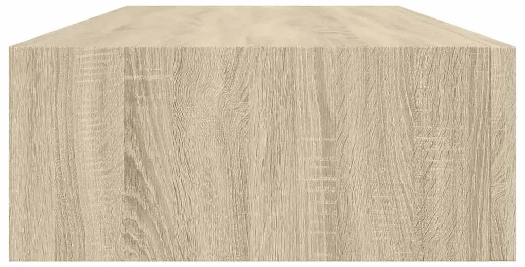 Prateleiras parede c/ gavetas 2 pcs MDF 60x23,5x10 cm carvalho