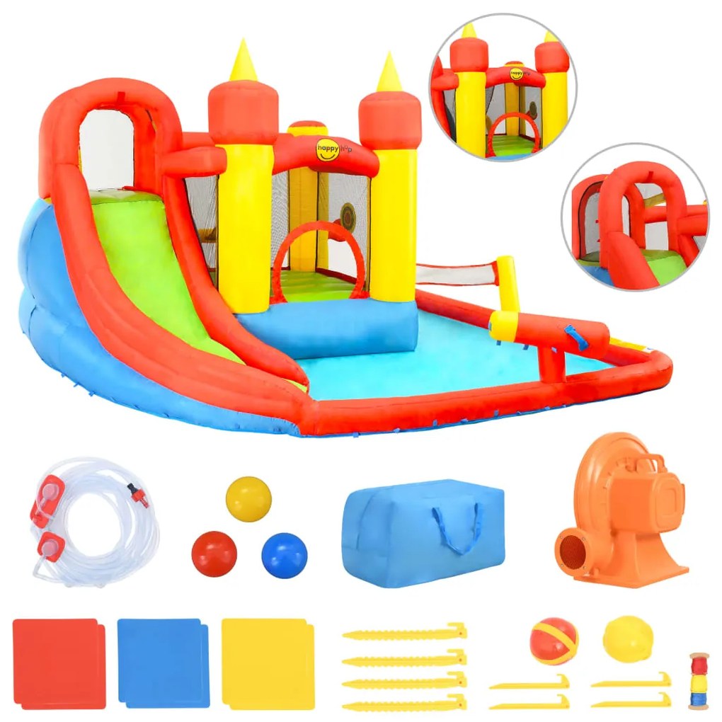 92198 Happy Hop Insuflável com escorrega e piscina 410x385x220 cm PVC