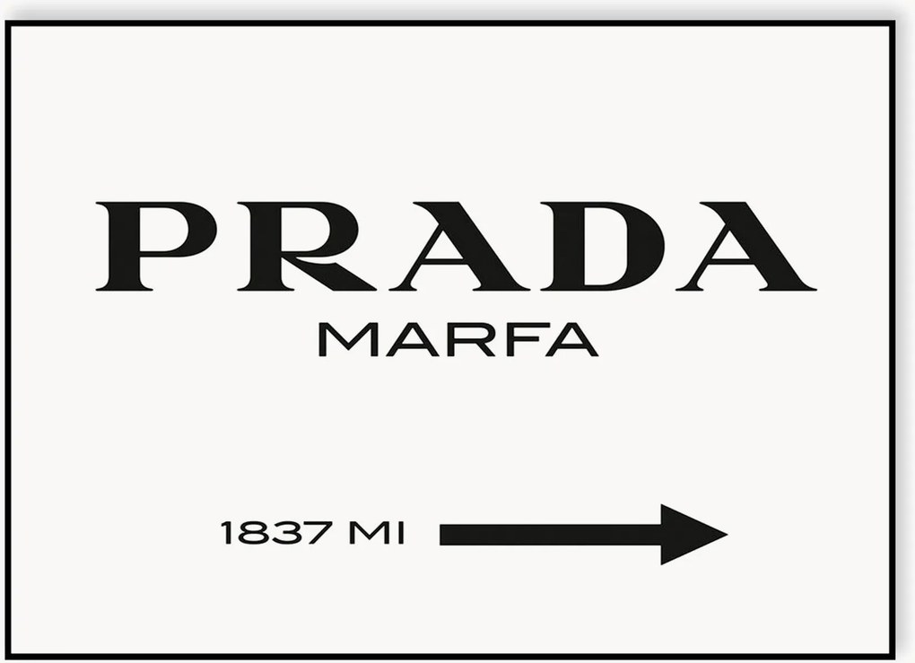 Póster emoldurado Prada