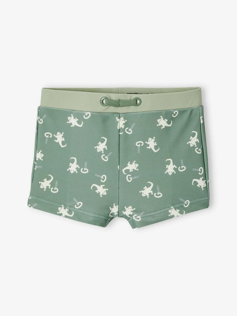 Calções de banho gecko, para bebé menino líquen