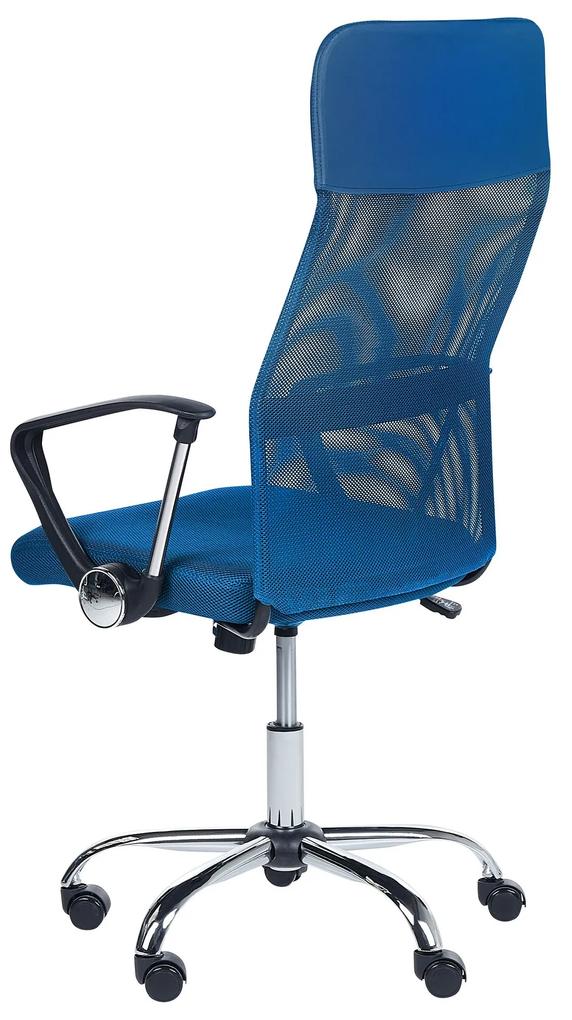 Cadeira de escritório azul DESIGN Beliani