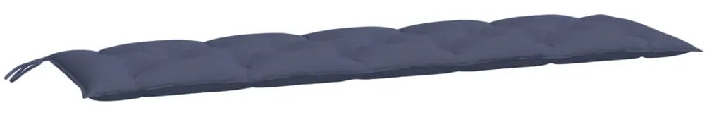 Almofadões banco jardim 2 pcs 180x50x7cm oxford azul-marinho