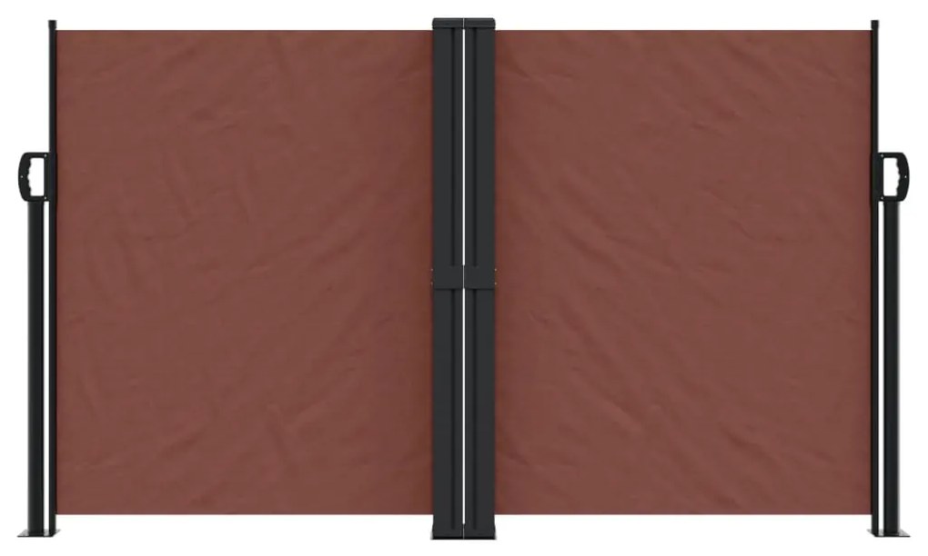 Toldo lateral retrátil 140x1000 cm castanho