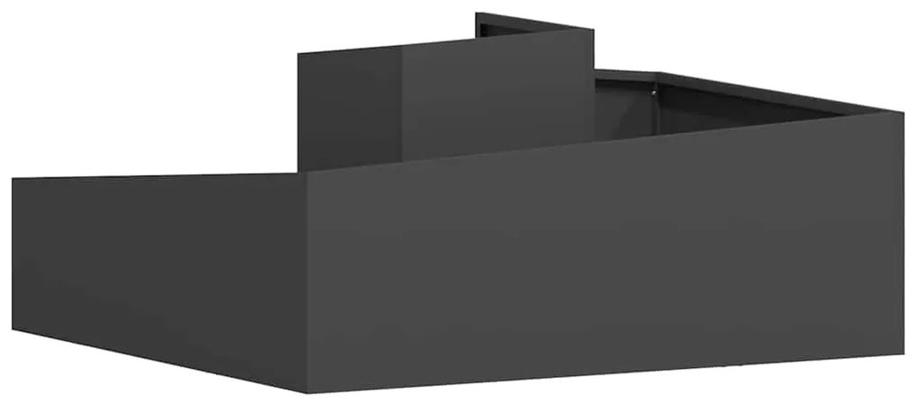 Vasos &amp; Plantadeiras Preto Metal Grande Inserções Decorativas