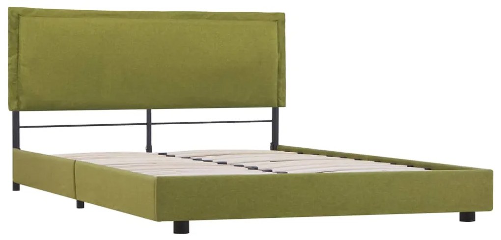 Estrutura de cama 140x200 cm tecido verde