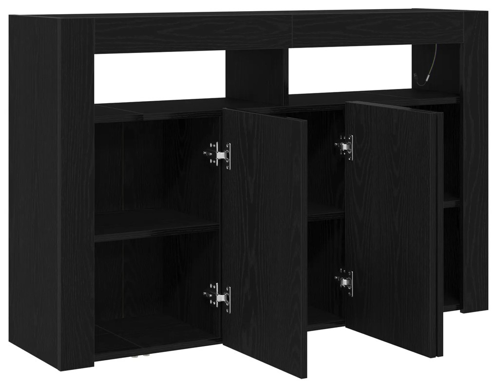 Sideboard Carvalho preto Madeira engenheirada 116 x 30 x 75 cm