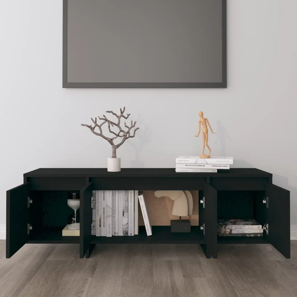 Móvel de TV Endy de 120cm - Preto - Design Moderno