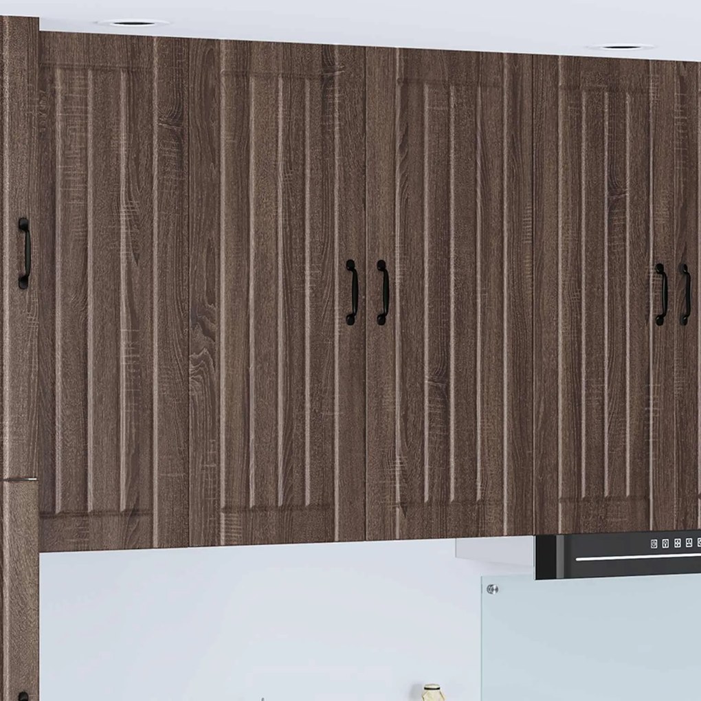 vidaXL Armário de cozinha suspenso Carvalho Marrom 80 x 31 x 100 cm