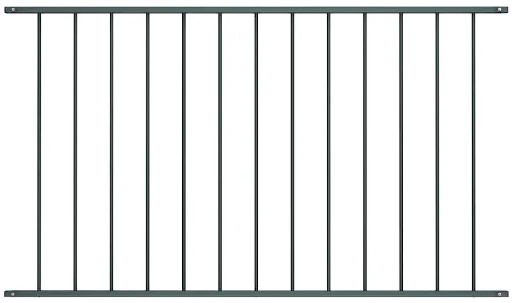 vidaXL Painel de vedação em aço com revestimento em pó 1,63x1,25 m antracite