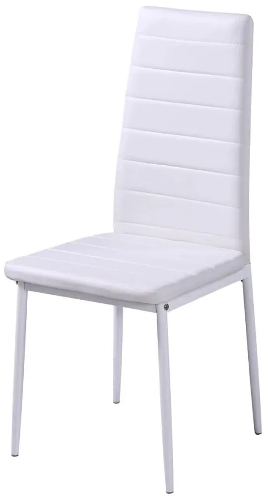 Conjunto mesa de jantar 5 pcs preto e branco