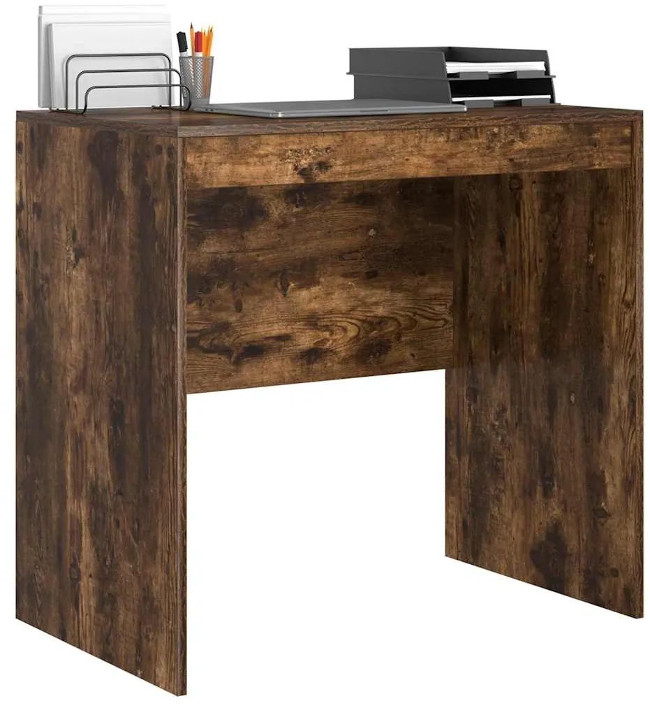 Mesa Carvalho Fumado 80x50x76 cm Madeira Engenharia