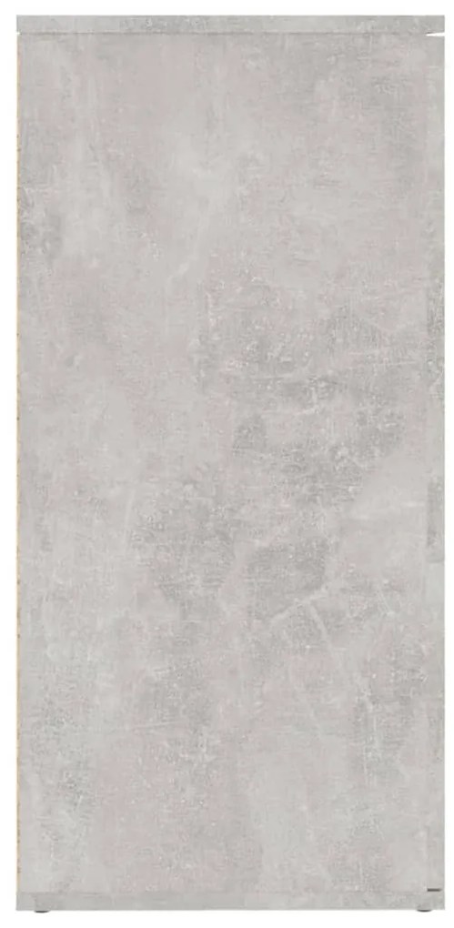 Aparador 160x36x75 cm contraplacado cinzento cimento