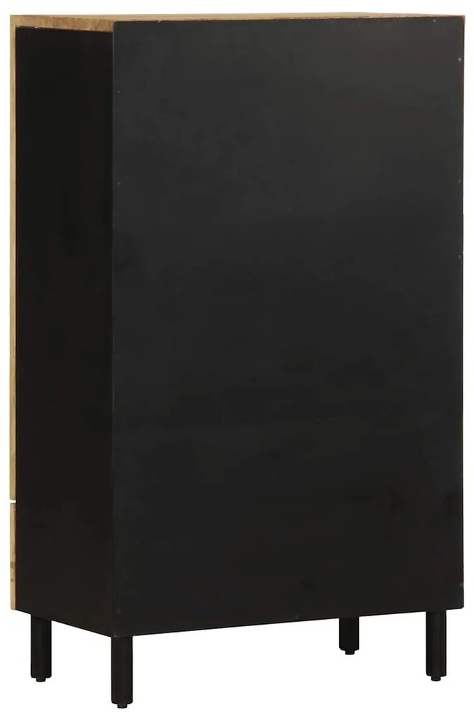 Armário alto 60x33,5x110 cm madeira de mangueira áspera maciça