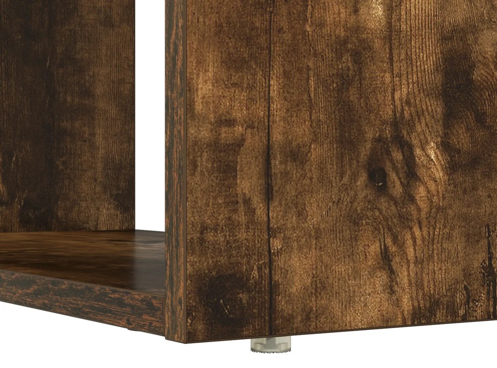 Secretária com Armazenamento Castanho Fumado 113x54x120 cm Madeira Eng