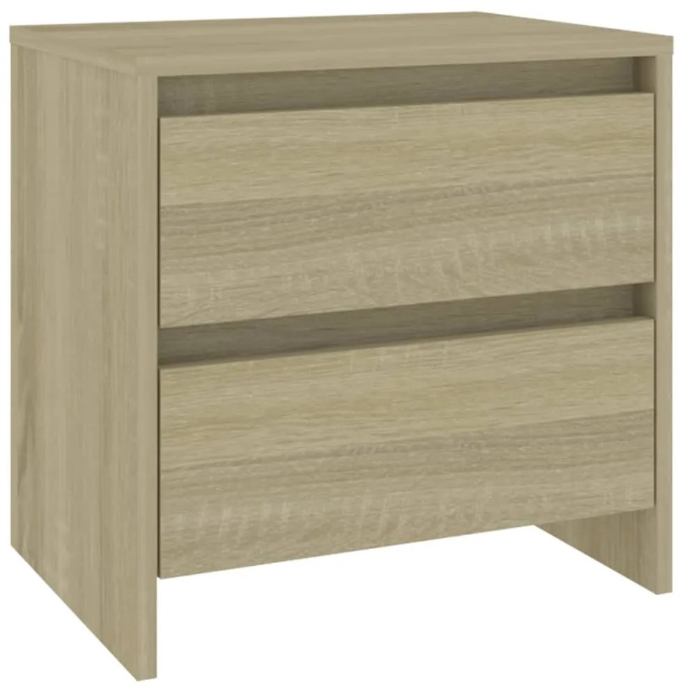 Mesa de cabeceira 2 pcs derivados de madeira carvalho sonoma