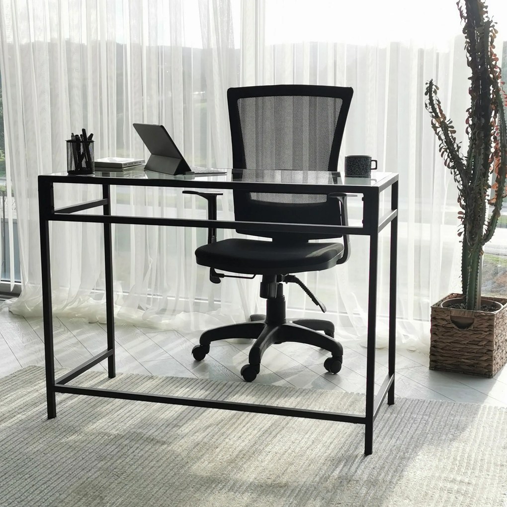 Secretária Network – Preto – 100 cm x 75 cm x 45 cm