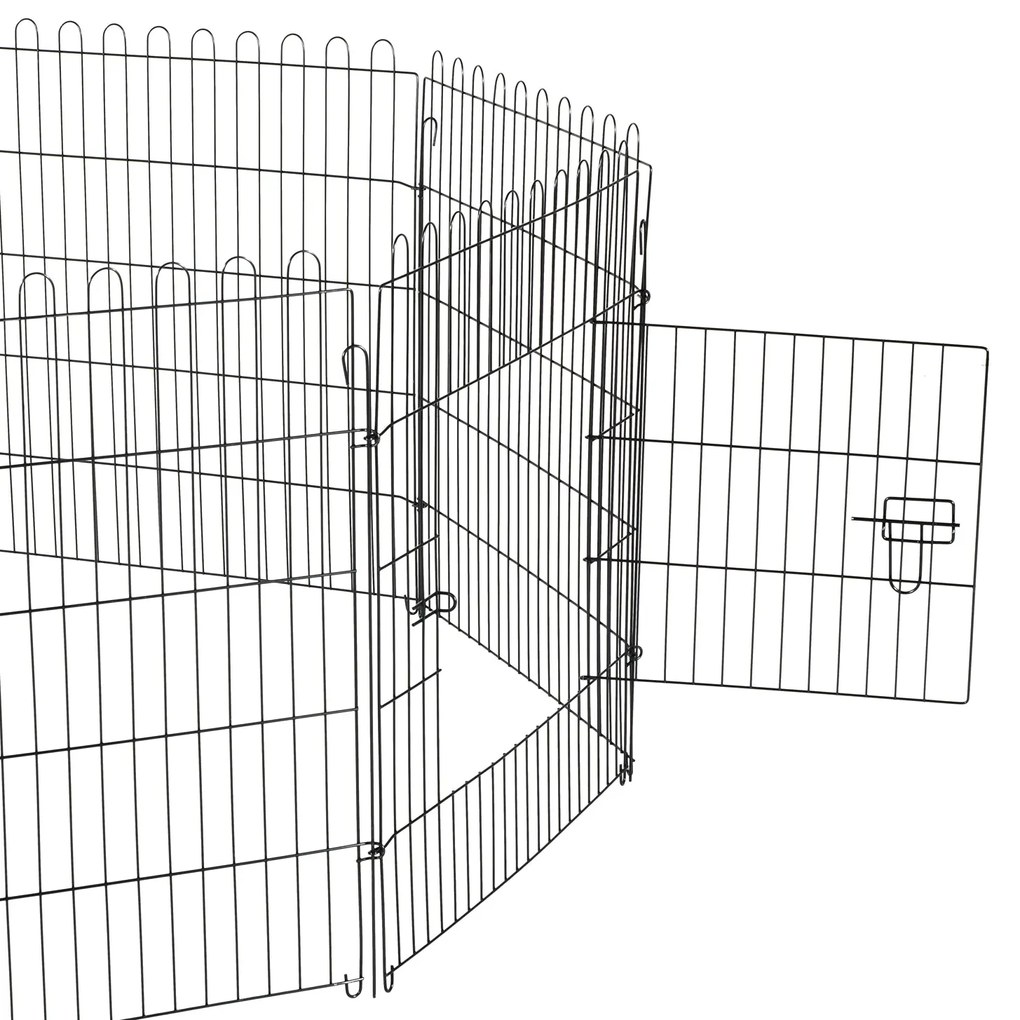 PawHut Parque para Animais de Estimação com 8 Paineis 71x76cm Dobrável