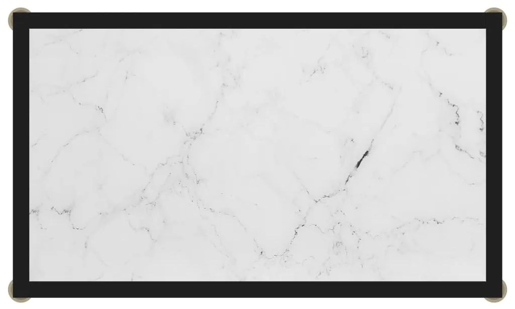 Mesa consola 60x35x75 cm vidro temperado branco