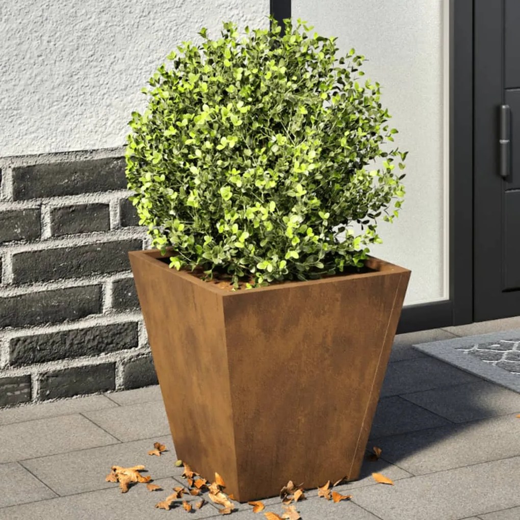 Garden Planters 2 pcs 30x30x30 cm aço resistente às intempéries