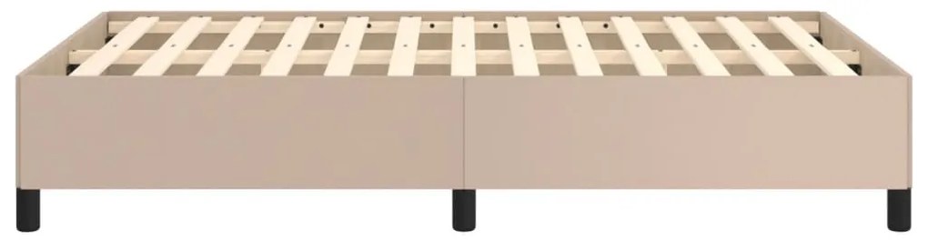 Estrutura de cama 120x200 cm couro artificial cappuccino