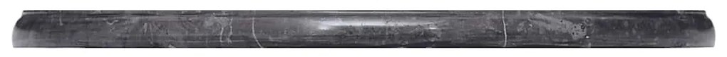 Tampo de mesa Ø50x2,5 cm mármore preto